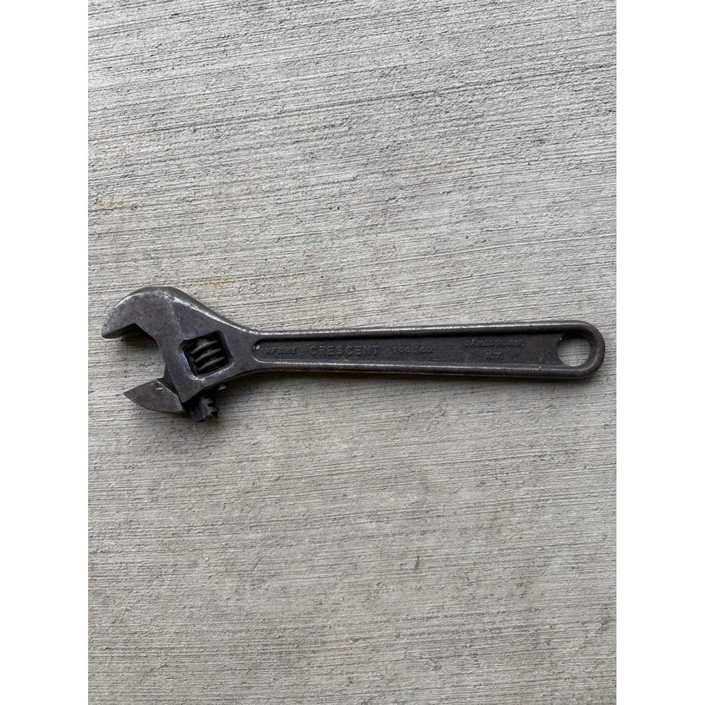 Vintage Crescent Adjustable Wrench 12in Black Gray Drop Forged USA Made